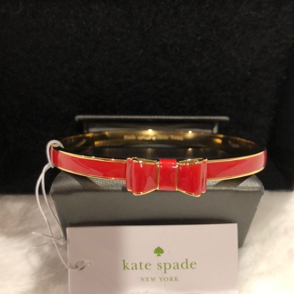 kate spade Jewelry - Kate Spade Red “Moon River” Bangle/Bracelet- NWT